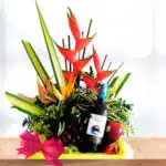 Arreglo Floral con Frutas Platonia