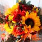 Bouquet de Rosas Rojas y Girasoles